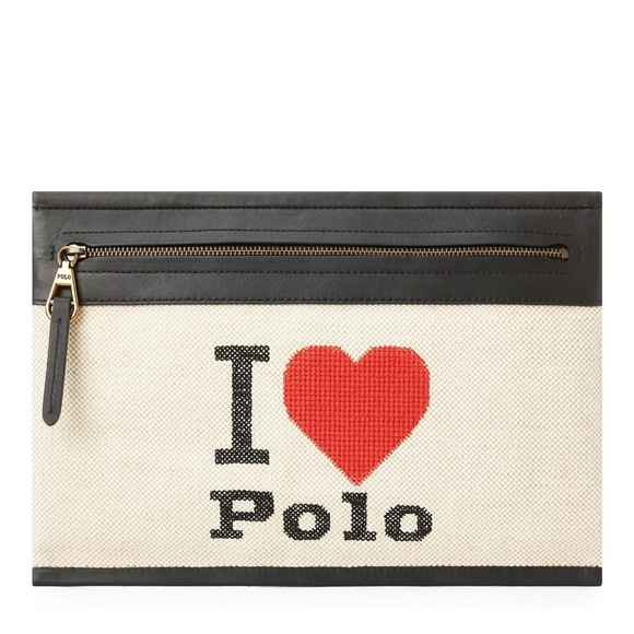 POLO RALPH LAUREN POUCH / CLUTCH - NWT - Picture 1 of 4